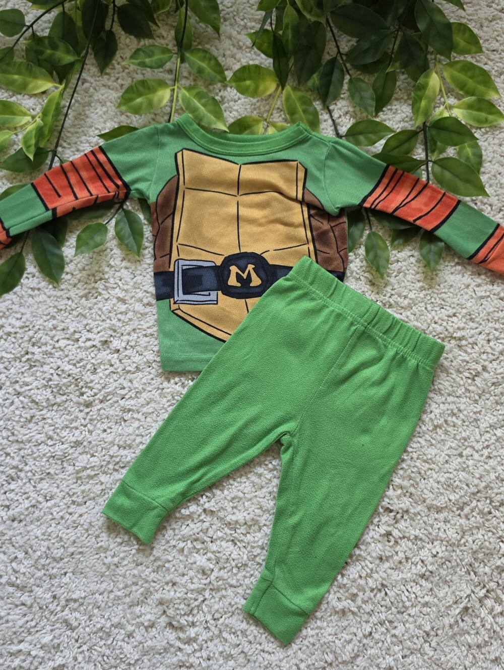 Baby Boy Michelangelo (Ninja Turtles) Pajamas (9-12 Months)